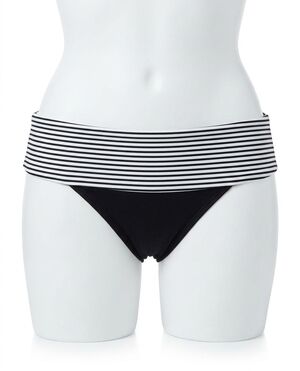 NEW PANACHE fold over hipster swim bottom in anya stripe